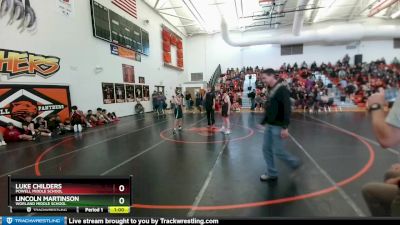 110 lbs Cons. Round 3 - Lincoln Martinson, Worland Middle School vs Luke Childers, Powell Middle School