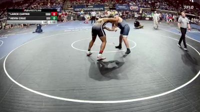 D 1 215 lbs Champ. Round 2 - Kevin Cruz, Covington vs Lance Carter, Bonnabel