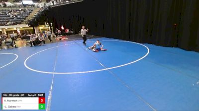 5th - 6th grade - 82 3rd Place Match - Ryker Norman, Ubasa Wrestling Academy vs Logan Oakes, Sebolt Wrestling Academy