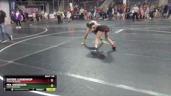 101 lbs Quarterfinal - Saydee Lussenhop, Team Colorado vs Mia Anderson, Team Nebraska