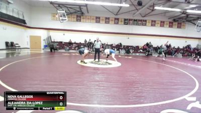 220 lbs Quarterfinal - Nova Gallegos, Cerritos College vs Alejandra Zia-Lopez, East Los Angeles College