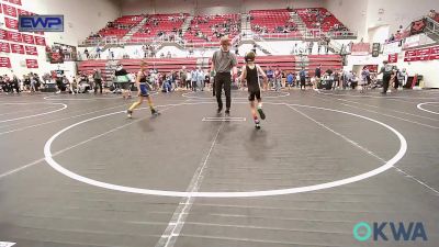 61 lbs Semifinal - Lincoln Steiner, Mustang Bronco Wrestling Club vs Colten Sumrall, Harrah Little League Wrestling