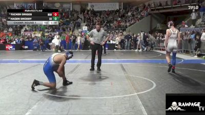 140 lbs Champ. Round 1 - Hagen Droddy, Central Heights vs Tucker Driggs, Manhattan