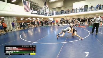 106 lbs Cons. Round 2 - Tate Mikesell, Sanderson Wrestling Academy vs Connor Simons, Spanish Fork