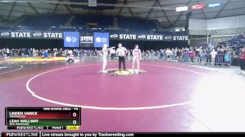 115 lbs Round 2 - Leah Wallway, BMA Wrestling vs Linden Varick, Washington