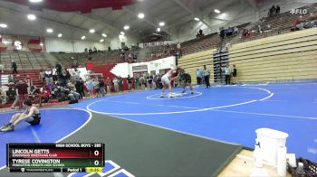 285 lbs Cons. Round 5 - Tyrese Covington, Pendleton Heights High School vs Lincoln Getts, Edgewood Wrestling Club