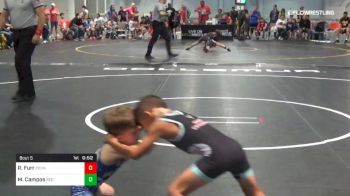 43 lbs Rr Rnd 1 - Rocket Furr, Pounders Wc vs Matthew Campos, Red Wave Wrestling