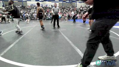 120 lbs Quarterfinal - Kiah Locust, Cowboy Wrestling Club vs Easton McGilbert, Midwest City Bombers