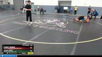 250 lbs Final - Casey Weber, ARCTIC WARRIORS WRESTLING CLUB vs Evan Cruz, KODIAK WRESTLING CLUB