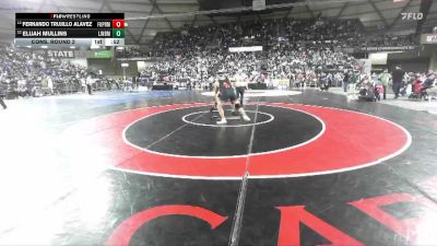 Boys 2A 190 lbs Cons. Round 2 - Elijah Mullins, Lindbergh vs FERNANDO TRUJILLO ALAVEZ, Franklin Pierce