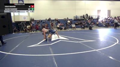 165 lbs Cons. Round 1 - Cole Shafer, Vanguard vs Jacob Ramirez, Hope International University
