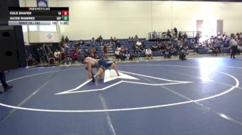 165 lbs Cons. Round 1 - Cole Shafer, Vanguard vs Jacob Ramirez, Hope International University