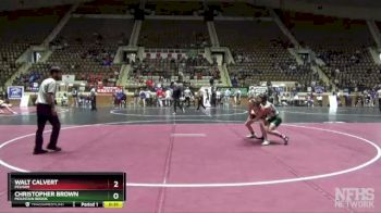 6A 132 lbs Cons. Semi - Christopher Brown, Mountain Brook vs Walt Calvert, Pelham