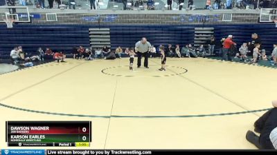 40 lbs Semifinal - Karson Earles, Homedale Wrestling vs Dawson Wagner, 208 Badgers