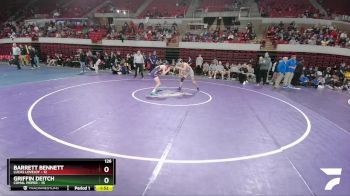 126 lbs 2nd Wrestleback And Semi-finals(16 Team) - Griffin Deitch, Comal Pieper vs Barrett Bennett, Lucas Lovejoy