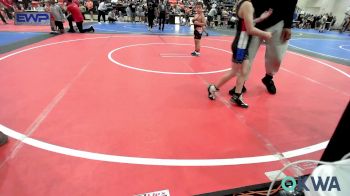 55 lbs Quarterfinal - Lincoln Taylor, Sallisaw Takedown Club vs Zarinity Shaver, Checotah Matcats