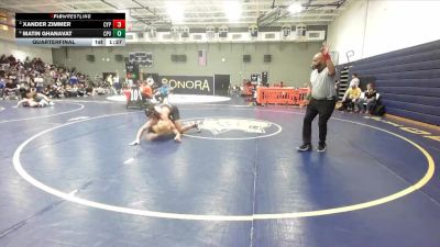 175 lbs Quarterfinal - Xander Zimmer, Cypress vs Matin Ghanavat, Capistrano Valley