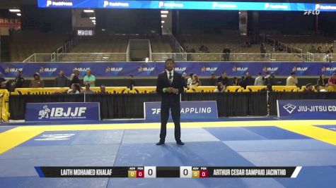 Arthur Cesar Sampaio Jacintho vs Laith Mohamed Khalaf 2026 Pan Jiu Jitsu IBJJF Championship
