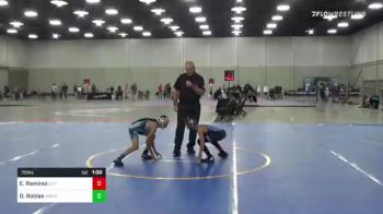 70 lbs Consolation - Ethan Ramirez, Elite Force Wrestling Club vs Daniel Robles, Mayhem Wrestling