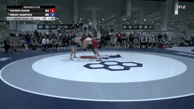 92 lbs 7th Place Match - Tucker Hogan, Mat-Town USA vs Brody Sampson, Hawkeye Wrestling Club
