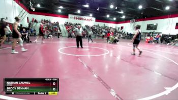 138 lbs Cons. Round 2 - Nathan Cauwel, Chino vs Brody Denham, Royal