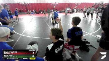 285 lbs Round 3 (16 Team) - Kain Otto, Coleman Cougars vs Harley Weber, BBE/Waska