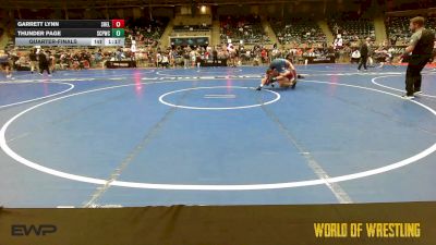 157 lbs Quarterfinal - Garrett Lynn, Shelton Wrestling Academy vs Thunder Page, South Central Punisher Wrestling Club