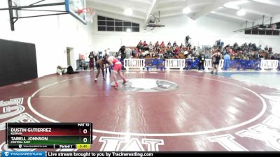 182 lbs Cons. Round 2 - Dustin Gutierrez, Kerman vs Tarell Johnson, Central East