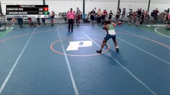 142-150 lbs Cons. Semi - Jshawn Wilson, Peoria Notre Dame vs Kingston Pak, Stillwater