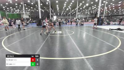 115 lbs Rr Rnd 2 - Chase Kruk, Parkland vs Benji Leo, University Hawks Wrestling Club Black