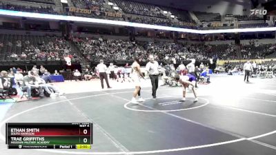 157 Class 1 lbs Champ. Round 1 - Ethan Smith, South Harrison vs Trae Griffiths, Missouri Military Academy