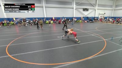 132 lbs Cons. Round 2 - Richard Rogers, Unattached vs Emilio Chavarria, Unattached