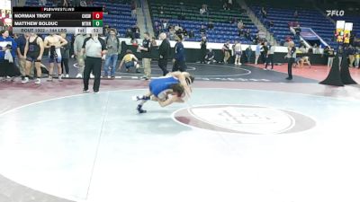 144 lbs Consi Of 16 #1 - Norman Trott, Cranston West vs Matthew Bolduc, Methuen