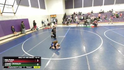 42-47 lbs Semifinal - Mia Puga, Top Of Utah vs Codee Crossley, Ridgeline