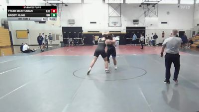 285Red lbs Rr Rnd 2 - Tyler Mcatharan, Bloomsburg vs Brody Kline, Franklin & Marshall