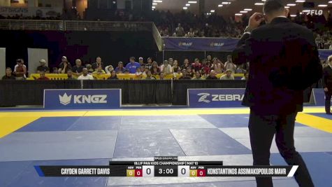 Cayden Garrett Davis vs Konstantinos Assimakopoulos Mavr 2026 Pan Kids Jiu-Jitsu IBJJF Championship