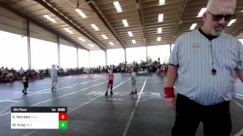 62 lbs 5th Place - Stetson Morales, BlackCat WC vs Weston King, NM Outlaws