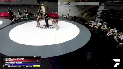 170 lbs Round 2 (16 Team) - Mikayla Lancaster, SJWA-FR vs Kaymonee Olsen, NAWA-FR