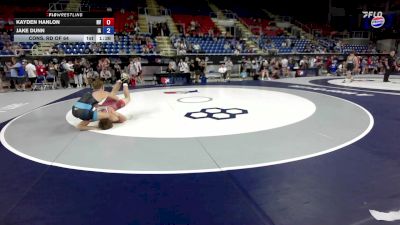 157 lbs Cons. Rd Of 64 - Kayden Hanlon, NV vs Jake Dunn, IA