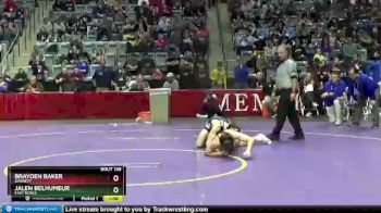 145 lbs Quarterfinal - Brayden Baker, Garrett vs Jalen Belhumeur, East Noble