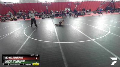 59 lbs Cons. Round 1 - Michael Fangerow, Lincoln-Way Wrestling Club vs Hunter Stauffacher, Warrior Youth Wrestling