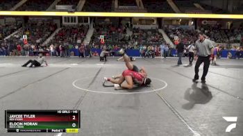 145 lbs Champ. Round 1 - Elocin Moran, Rock Creek vs Jaycee Tyler, Red Storm