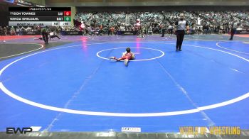 43 lbs Round Of 16 - Tyson Townes, Saginaw Group vs Kekoa Sheldahl, Mantanona TC