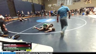 98 lbs Quarterfinal - Evan Stapleton, Punisher Wrestling Company vs Bennett Walsh, Ascend Wrestling Academy