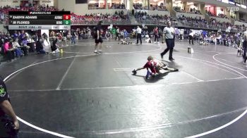 62 lbs Champ. Round 1 - Jr Flores, Nebraska Elite Wrestling Club vs Zaidyn Adams, Auburn City Rec Wrestling Club