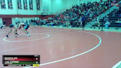 157 lbs Champ. Round 1 - Devonya Kee, Simpson (Calif.) vs Luke Schriber, Unattached