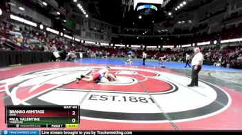 126 lbs Cons. Round 5 - Brando Armitage, Boise vs Paul Valentine, Timberline