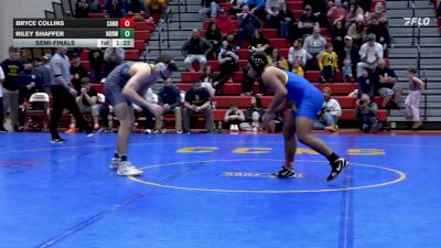 189 lbs Semifinal - Bryce Collins, Canon-McMillan vs Riley Shaffer, Norwin