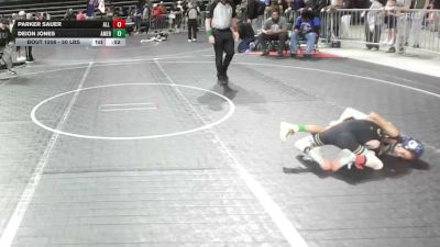 50 lbs Quarterfinal - Parker Sauer, All I See Is Gold Academy vs Deion Jones, American MMAW
