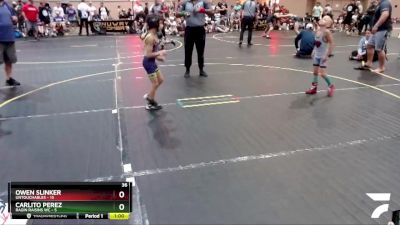 52 lbs Finals (8 Team) - Owen Slinker, Untouchables vs Carlito Perez, Ragin Raisins WC